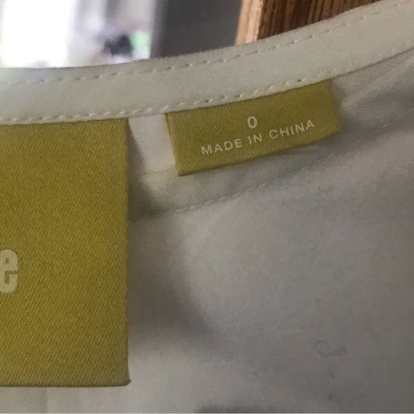 NWT Anthro Maeve White Flutter Sleeve‎ Top 0 - Picture 4 of 10